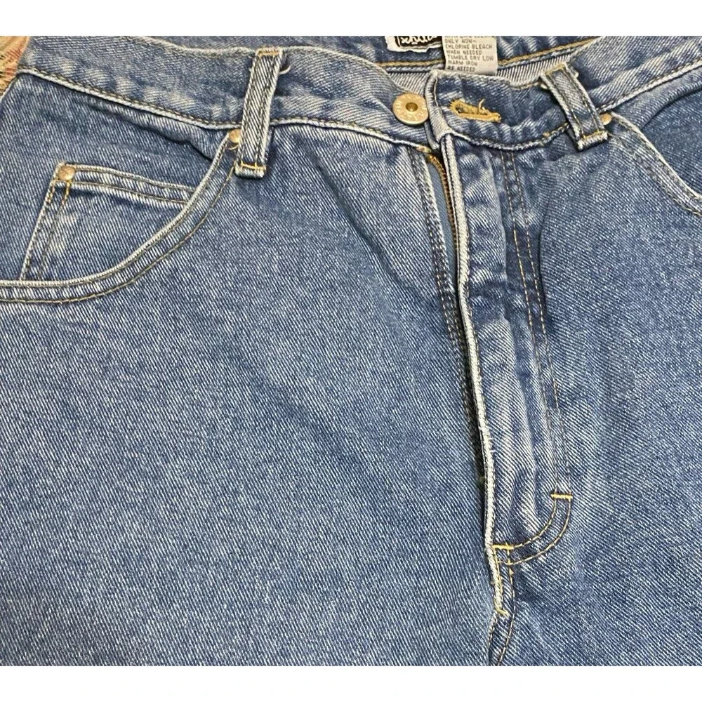 Xhilaration Womens Juniors 11 VTG Grunge 90s Y2K Jeans Side Stripes 100% Cotton - Picture 10 of 15